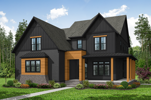 Dream House Plan - Contemporary Exterior - Front Elevation Plan #1080-30