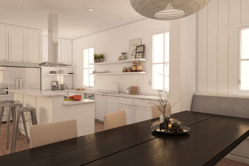 Dream House Plan - modern farmhouse kitchen design