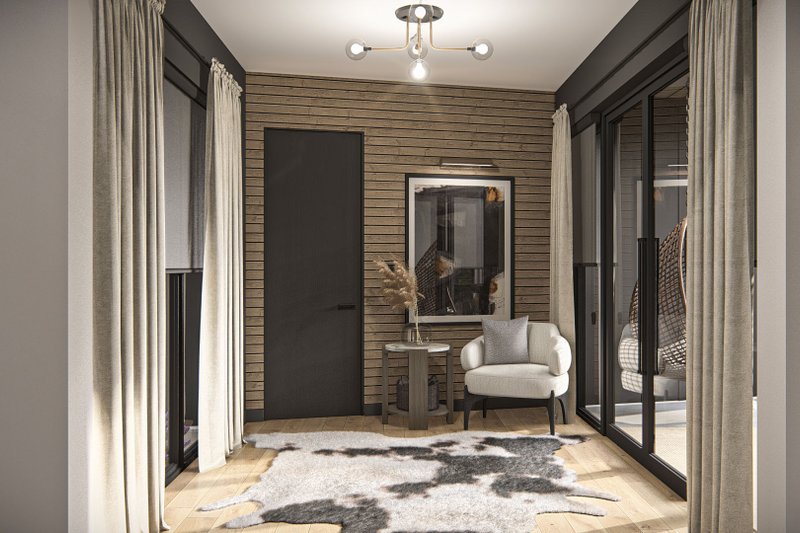 Architectural House Design - Interior - Entry 1 for Contemporary House Plan #455-511 - 4 bed, 2.5 bath