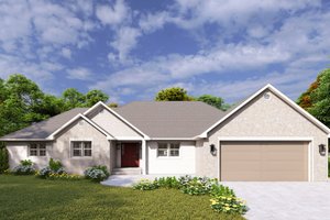 Ranch Exterior - Front Elevation Plan #1060-299