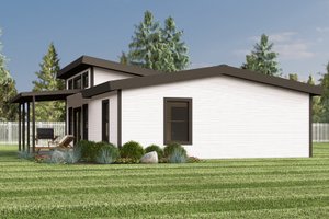 Exterior - Other Elevation for Contemporary House Plan #1064-379 - 1 bed, 1 bath