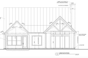 Exterior - Rear Elevation for Farmhouse House Plan #1110-8 - 3 bed, 3.5 bath