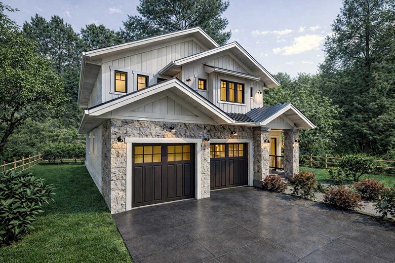 House Blueprint - Exterior - Other Elevation 1 for Country House Plan #1101-60 - 3 bed, 2.5 bath