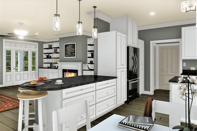 Dream House Plan - Interior - Kitchen 1 for Traditional House Plan #44-236 - 3 bed, 2 bath