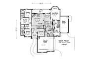 European Style House Plan - 4 Beds 2.5 Baths 2112 Sq/Ft Plan #310-1289 