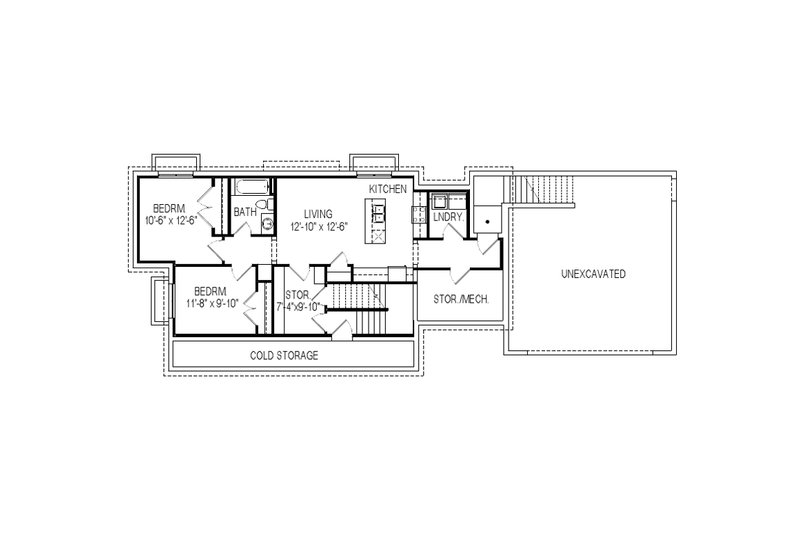 Dream House Plan - Floor Plan - Lower Floor for Craftsman House Plan #920-9 - 5 bed, 3.5 bath