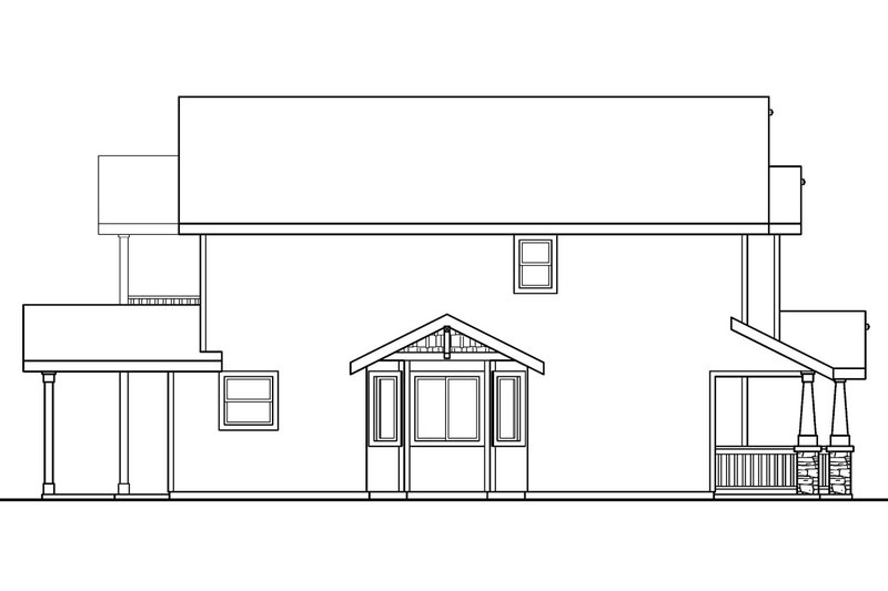 Home Plan - Exterior - Other Elevation for Craftsman House Plan #124-612 - 3 bed, 2.5 bath