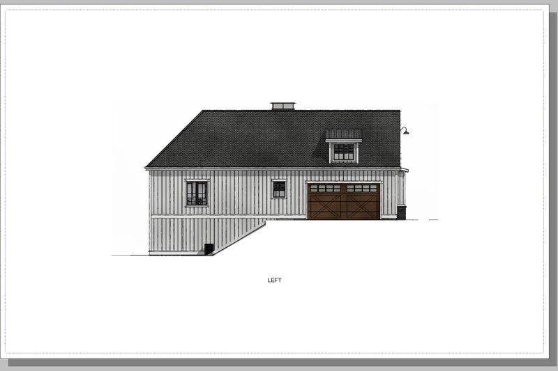 House Plan Design - Exterior - Other Elevation 2 for Farmhouse House Plan #1069-28 - 3 bed, 2.5 bath