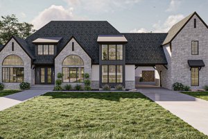 Modern Exterior - Front Elevation Plan #455-575