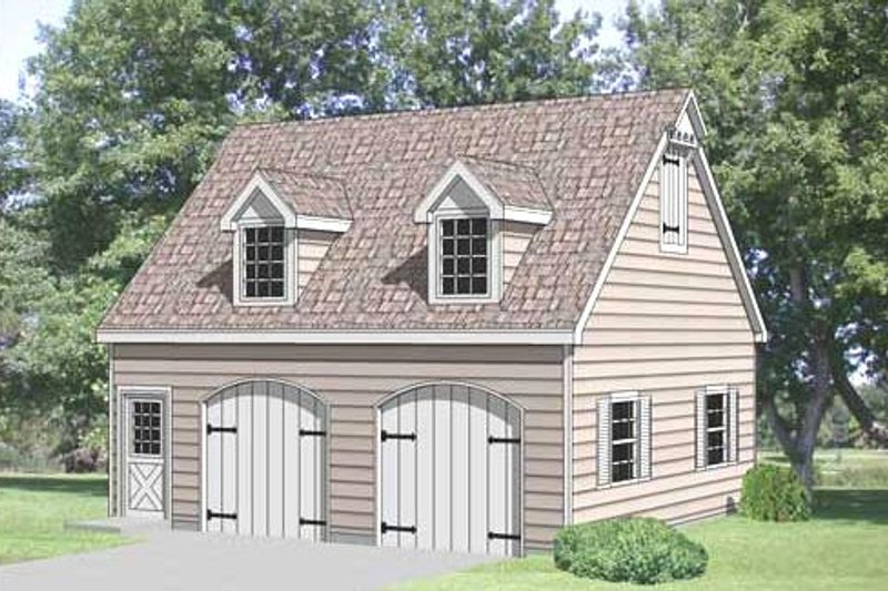 Country Style House Plan - 1 Beds 1 Baths 450 Sq/Ft Plan #116-228
