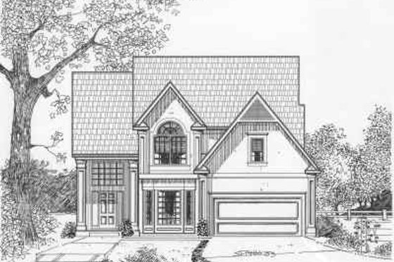 Exterior - Front Elevation for Traditional House Plan #6-119 - 4 bed, 2.5 bath