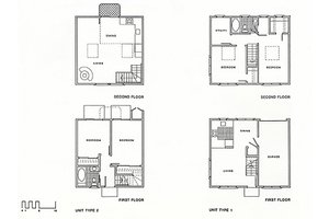 Floor Plan - Main Floor for Cottage House Plan #511-2 - 2 bed, 1 bath