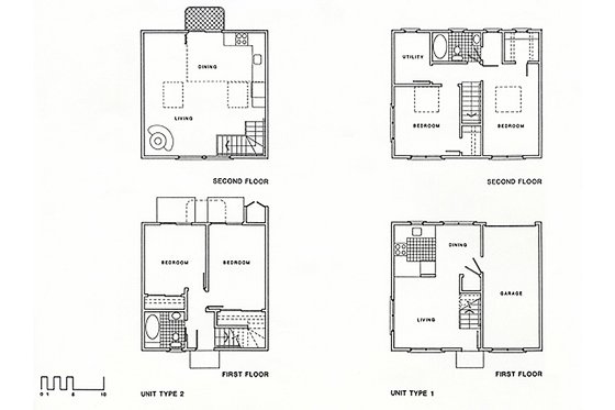 Floor Plan - Main Floor for Cottage House Plan #511-2 - 2 bed, 1 bath