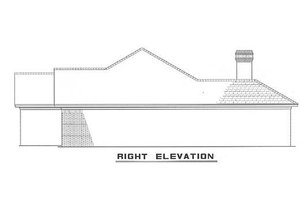 Traditional style home elevation