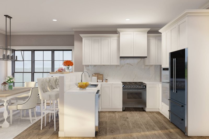 House Plan Design - Interior - Kitchen 1 for European House Plan #17-2526 - 2 bed, 2.5 bath