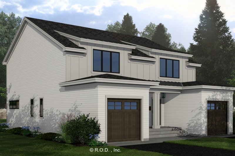 Dream House Plan - Exterior - Front Elevation 4 for Farmhouse House Plan #51-1312 - 2 bed, 2.5 bath