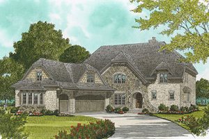 Architectural House Design - European Exterior - Front Elevation Plan #413-110
