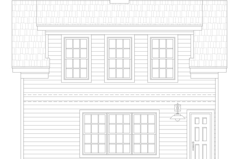 House Plan Design - Exterior - Other Elevation for Traditional House Plan #932-466, 1 bath