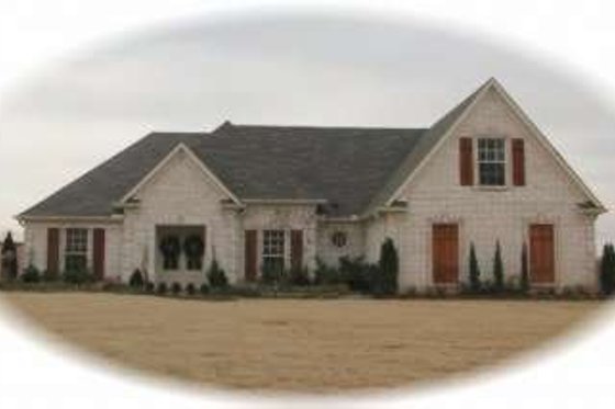 Exterior - Front Elevation for European House Plan #81-947 - 3 bed, 2 bath