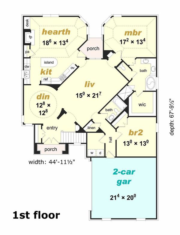 Floor Plan - Main Floor Plan #329-342