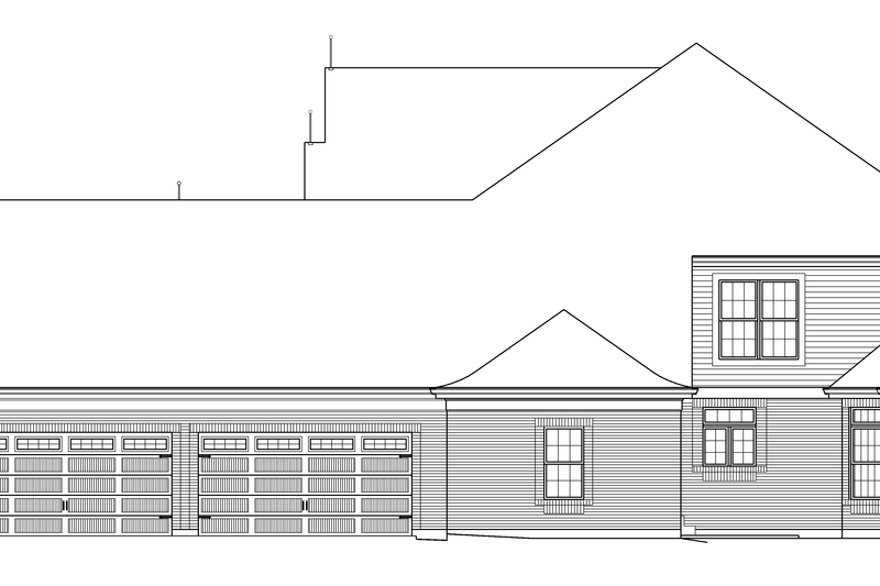 Architectural House Design - Exterior - Other Elevation 1 for Tudor House Plan #57-575 - 4 bed, 4.5 bath