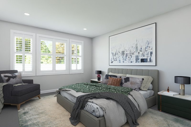 Dream House Plan - Interior - Master Bedroom 1 for Traditional House Plan #1060-212 - 4 bed, 3.5 bath