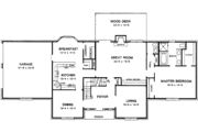 European Style House Plan - 3 Beds 2.5 Baths 2714 Sq/Ft Plan #10-213 