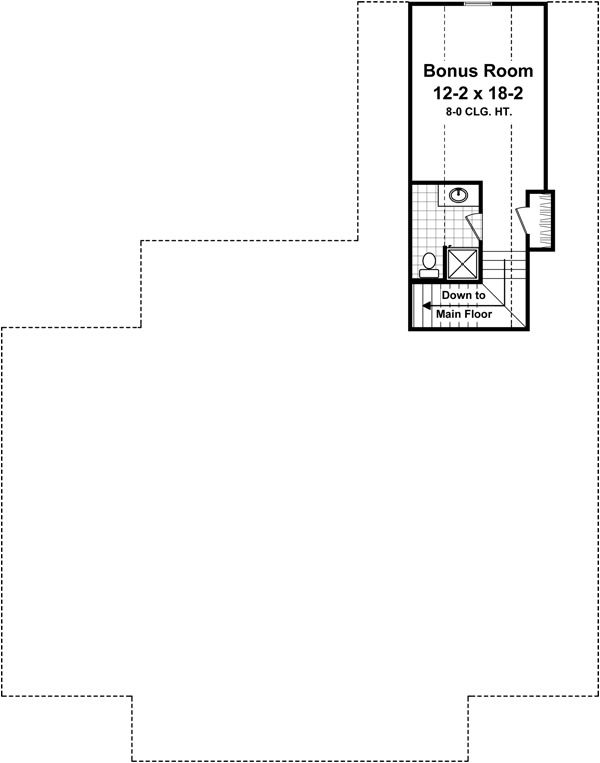 Architectural House Design - Country Floor Plan - Upper Floor Plan #21-368