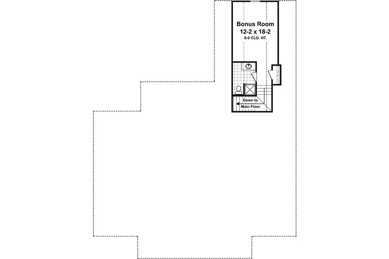 House Blueprint - Floor Plan - Upper Floor for Country House Plan #21-368 - 3 bed, 2.5 bath