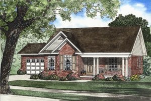 Traditional Exterior - Front Elevation Plan #17-1121