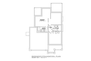 Floor Plan - Lower Floor for Modern House Plan #1100-30 - 3 bed, 2.5 bath