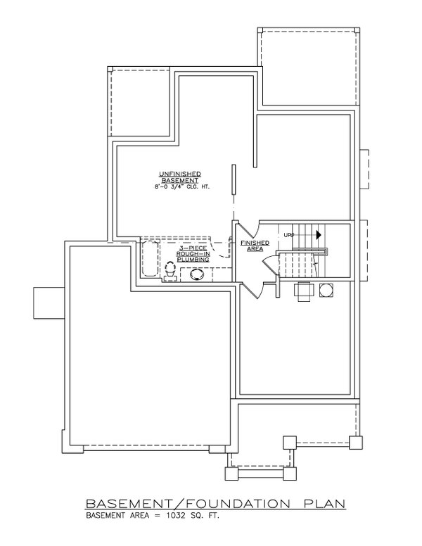 Modern Floor Plan - Lower Floor Plan #1100-30