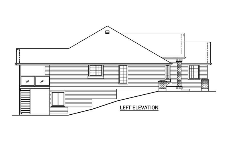 Dream House Plan - Exterior - Other Elevation for Craftsman House Plan #1100-106 - 3 bed, 2 bath