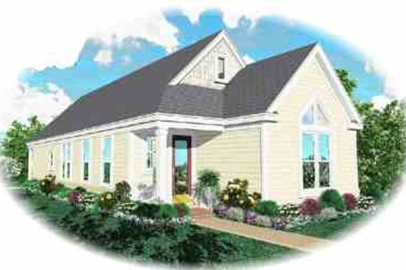 Cottage Style House Plan - 3 Beds 2 Baths 1297 Sq/Ft Plan #81-187