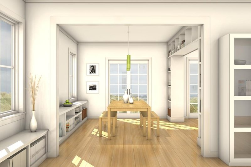 Architectural House Design - Interior - Dining Room 1 for Colonial House Plan #497-19 - 3 bed, 2.5 bath