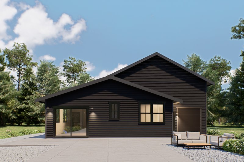 House Blueprint - Exterior - Other Elevation 3 for Barndominium House Plan #1070-270 - 1 bed, 1 bath