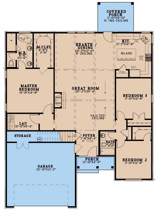 Home Plan - European Floor Plan - Main Floor Plan #923-264