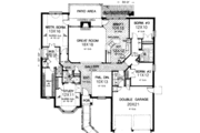 European Style House Plan - 4 Beds 3 Baths 2081 Sq/Ft Plan #310-214 