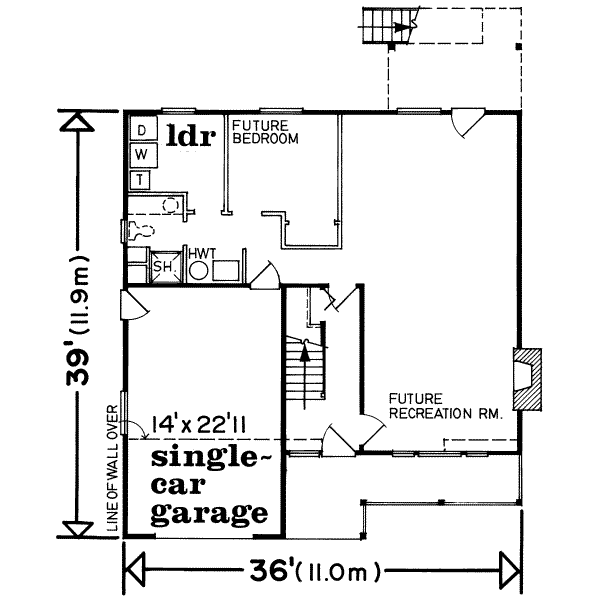 Traditional Floor Plan - Main Floor Plan #47-557