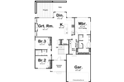 Modern Style House Plan - 3 Beds 2 Baths 1986 Sq/Ft Plan #455-296 