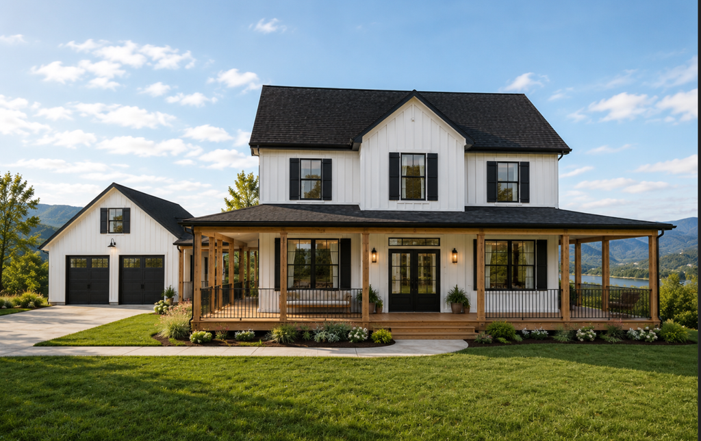 Exterior - Front Elevation 2 for Farmhouse House Plan #1109-35 - 4 bed, 2.5 bath