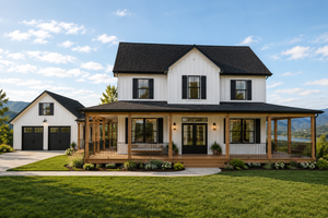 Dream House Plan - Exterior - Front Elevation for Farmhouse House Plan #1109-35 - 4 bed, 2.5 bath