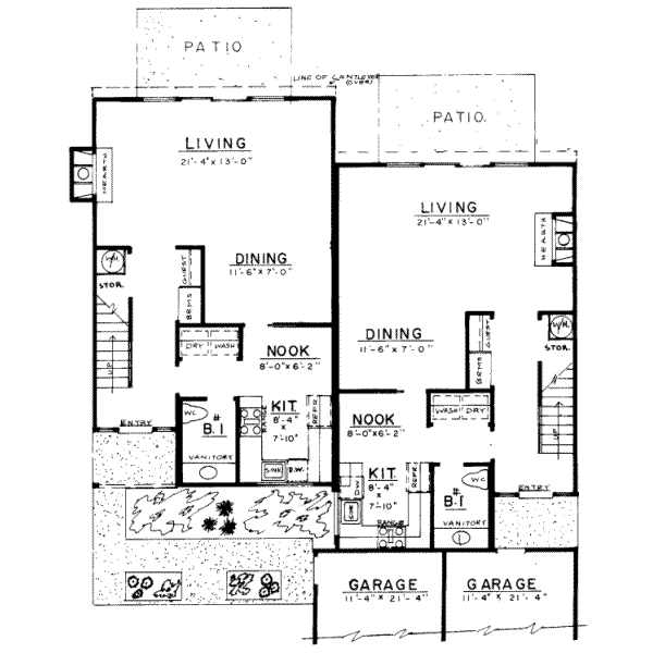 Modern Floor Plan - Main Floor Plan #303-418
