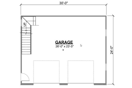 Floor Plan - Main Floor for Craftsman House Plan #1064-50, 0 bath