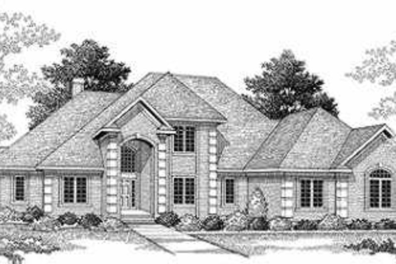 House Plan Design - Traditional Exterior - Front Elevation Plan #70-480