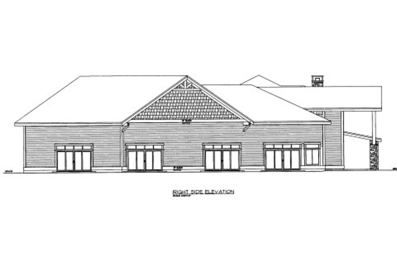 Dream House Plan - Exterior - Other Elevation for Craftsman House Plan #117-699 - 5 bed, 3 bath