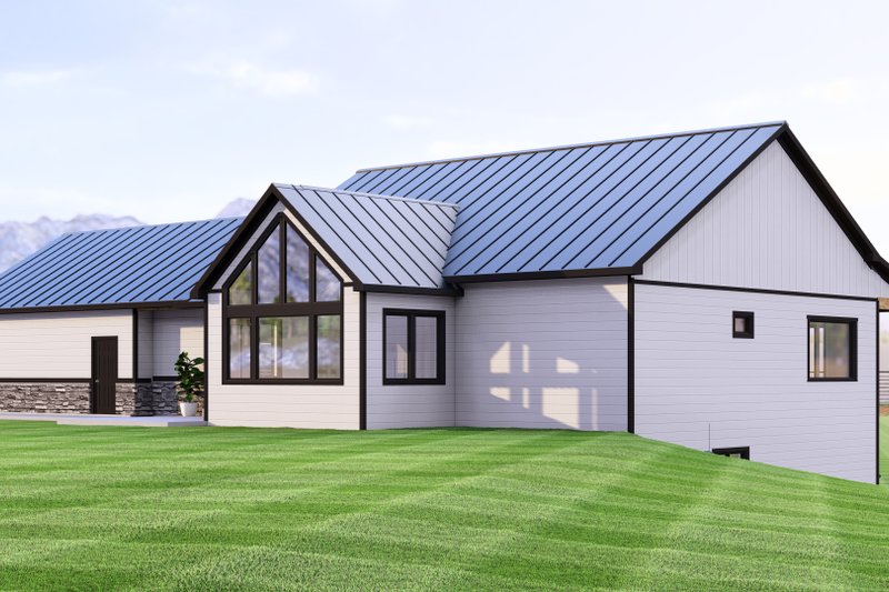 House Blueprint - Exterior - Rear Elevation for Country House Plan #1064-363 - 1 bed, 1.5 bath