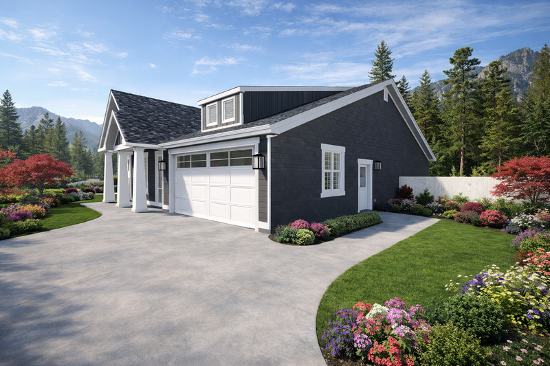 Architectural House Design - Exterior - Front Elevation 5 for Craftsman House Plan #1060-449 - 2 bed, 2 bath