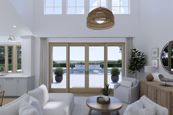 Interior - Family Room for Farmhouse House Plan #1114-105 - 2 bed, 1 bath