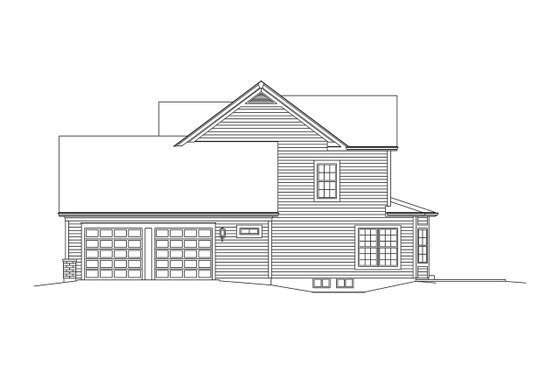 Exterior - Other Elevation for Traditional House Plan #57-655 - 3 bed, 2.5 bath